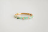 Golden Petal Boho Bracelet - Pink Flower
