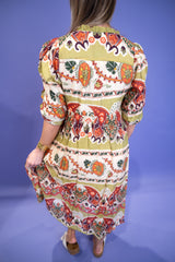 Gypsy Grace Mixed Midi Dress