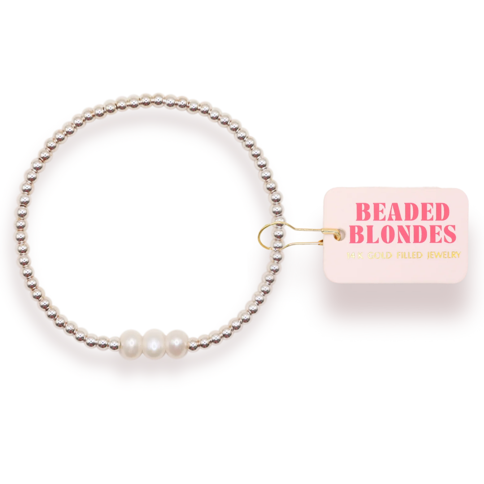 Beaded Blondes Harper Bracelet In Silver