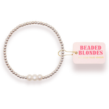 Beaded Blondes Harper Bracelet In Silver