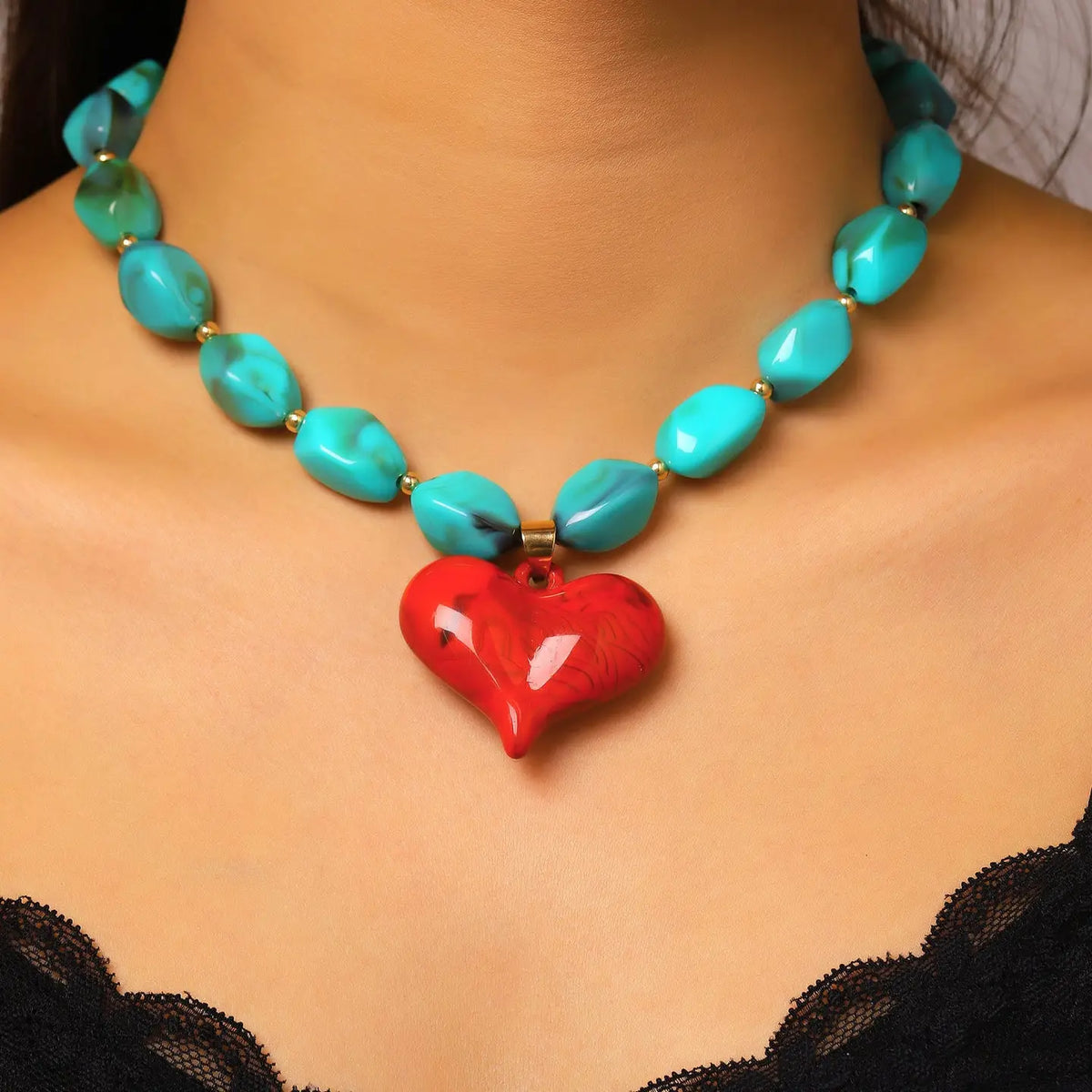 Heart of the West Beaded Necklace