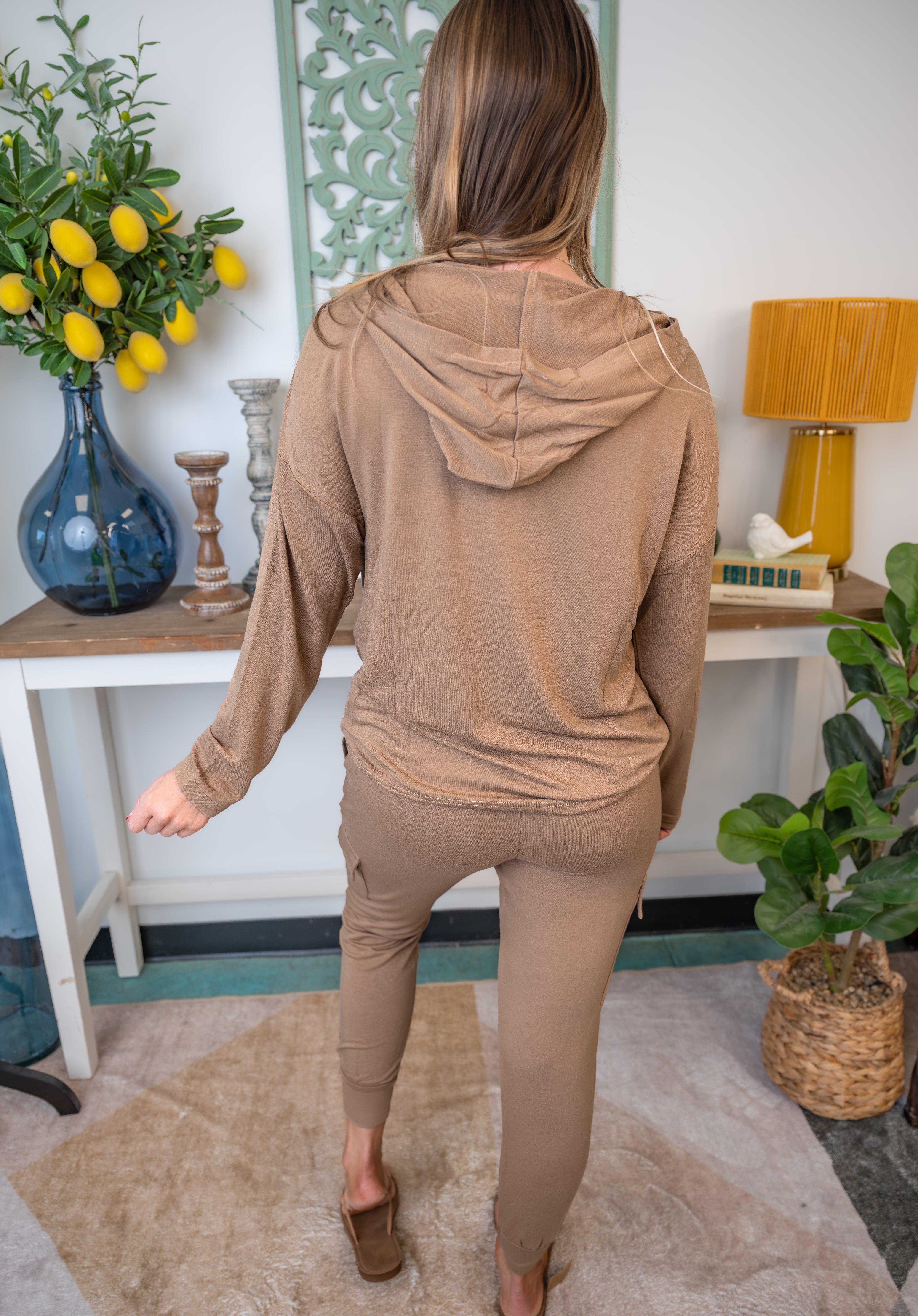 Henley Jogger Set With Cargo Pockets