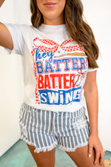 Hey Batter Batter Swing Graphic Top