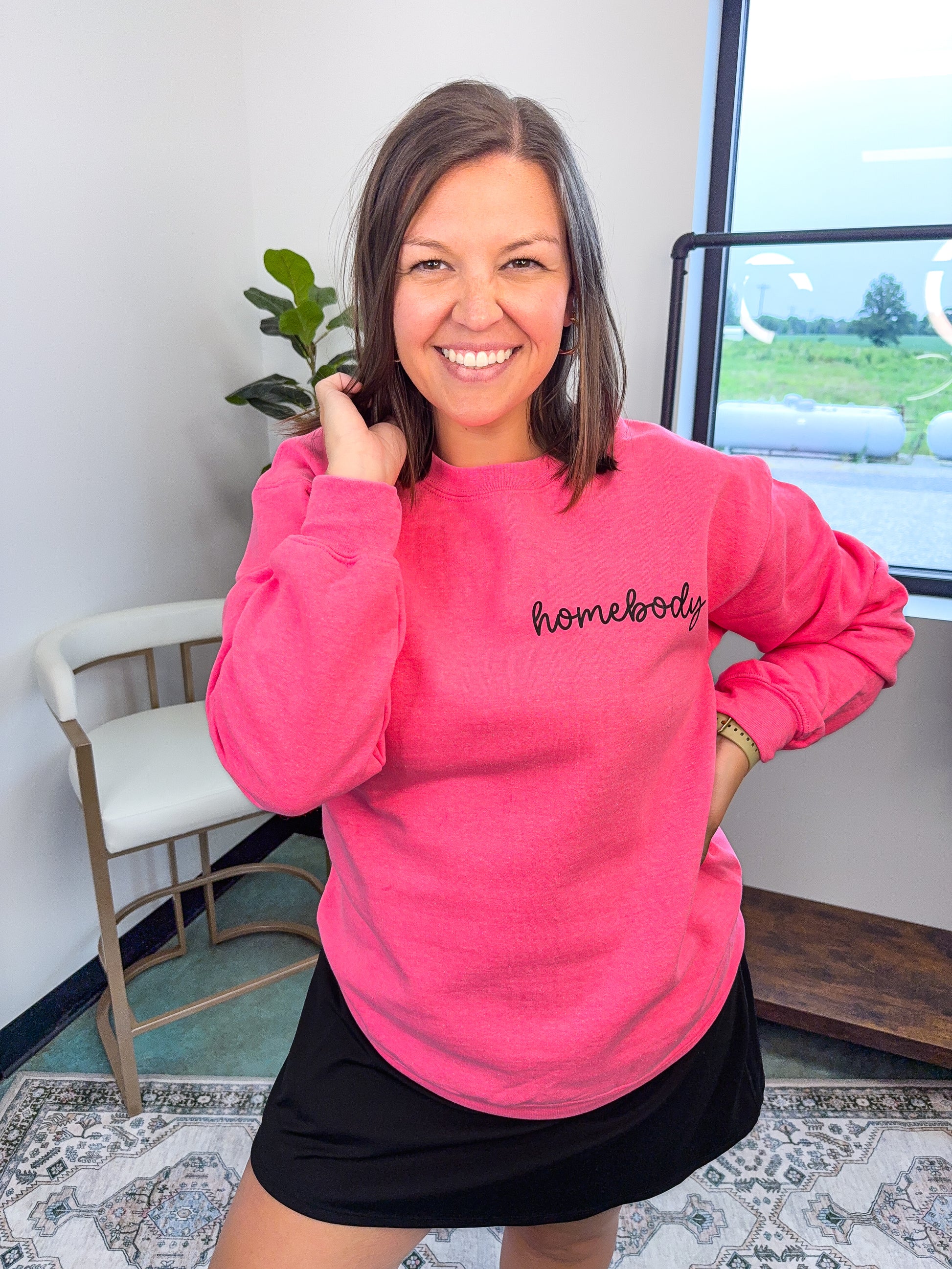 Homebody Cursive Sweatshirt