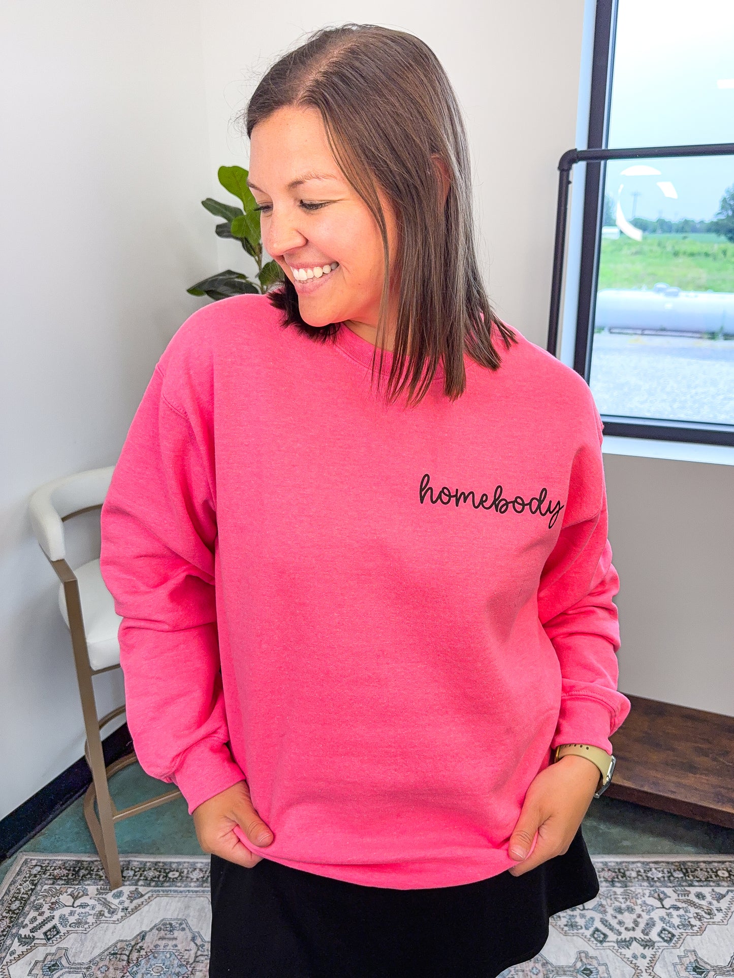Homebody Cursive Sweatshirt