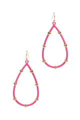 Cupid’s Teardrop Earrings - Hot Pink