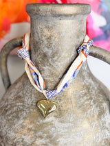 Tied To You Scarf Necklace - Gold