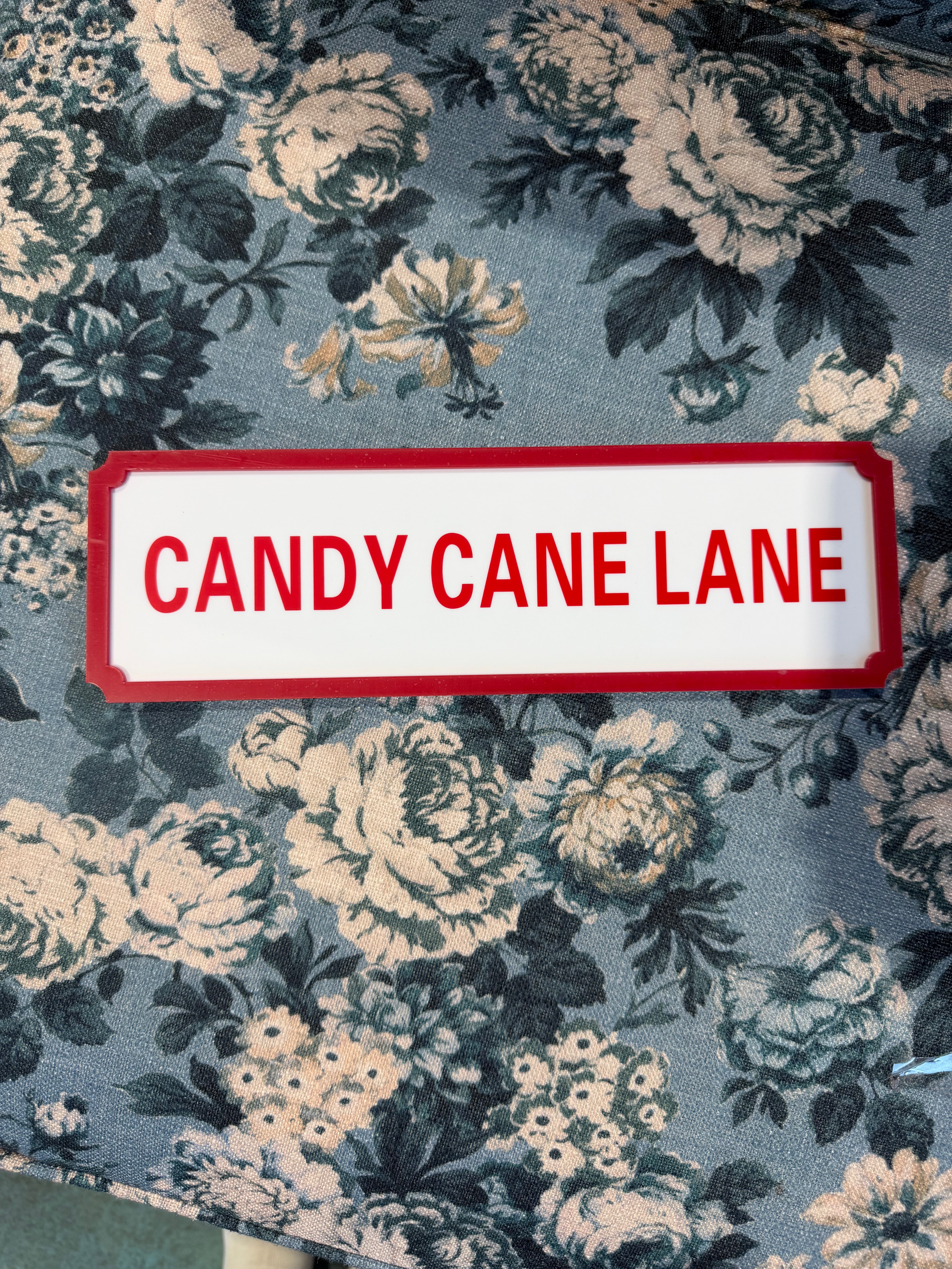 Candy Cane Lane Sign *Final Sale*