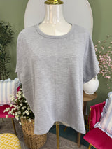 Classic Slub Box Tee - Heather Grey  DOORBUSTER