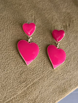 Pink Heart Earring