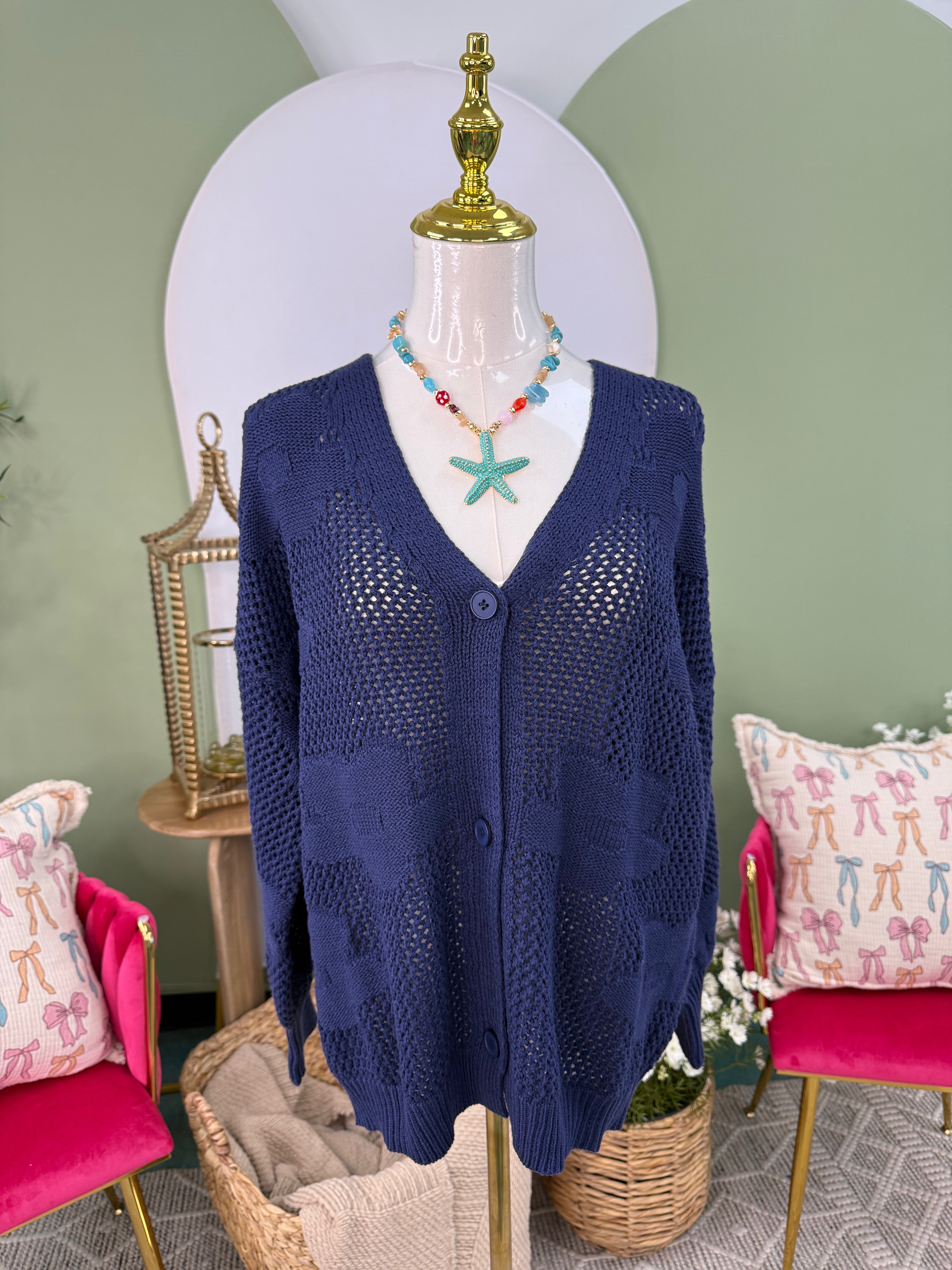 Midnight Bloom Cardigan