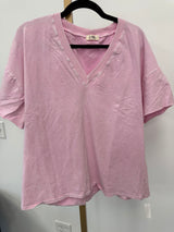 Dewdrop Mineral Wash Top - Pink