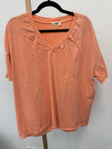 Dewdrop Mineral Wash Top - Orange