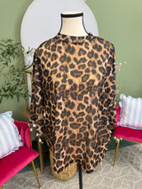 Leopard Sheer Top