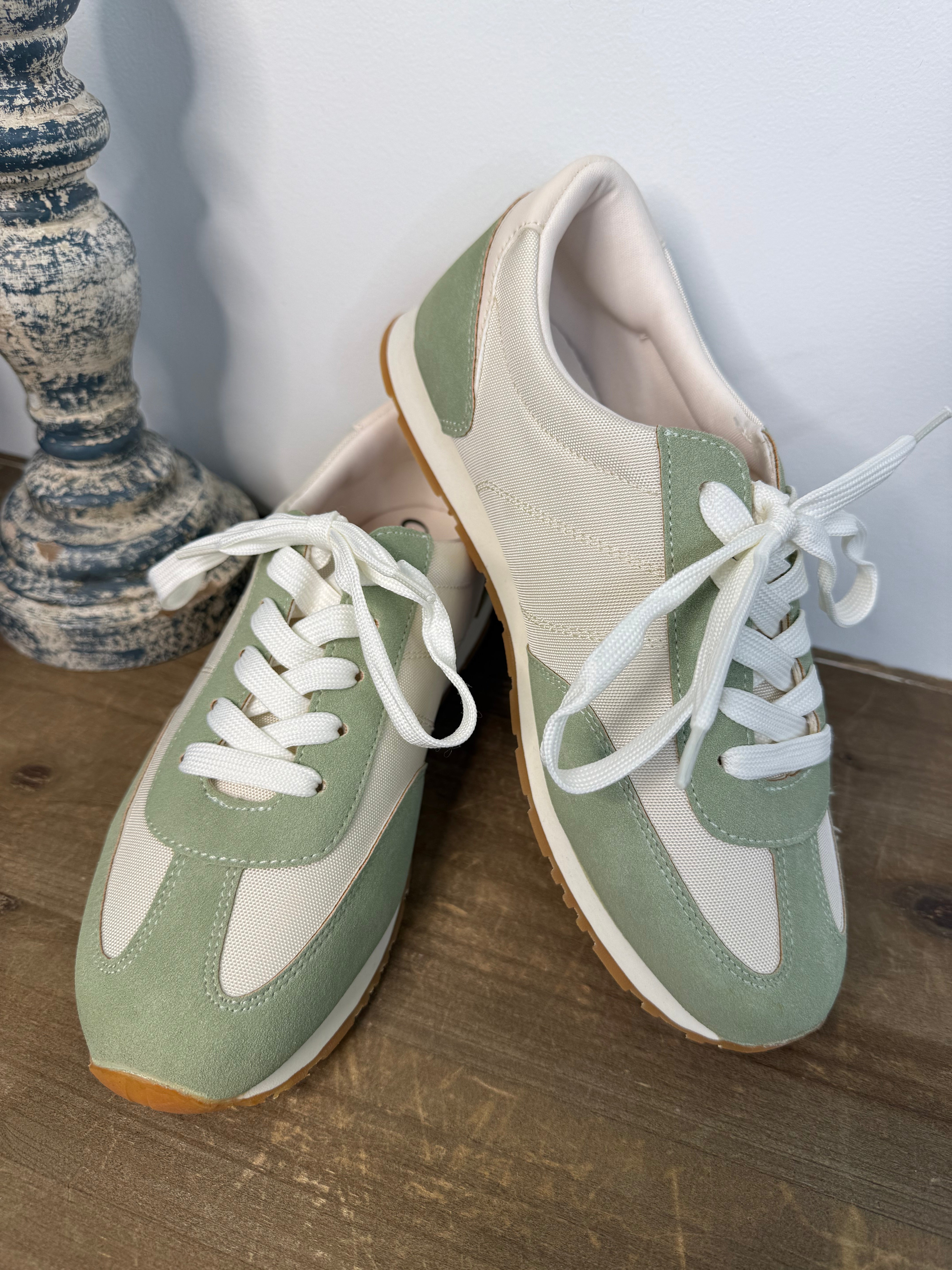 Retro Suede and Mesh Low-Top Sneaker