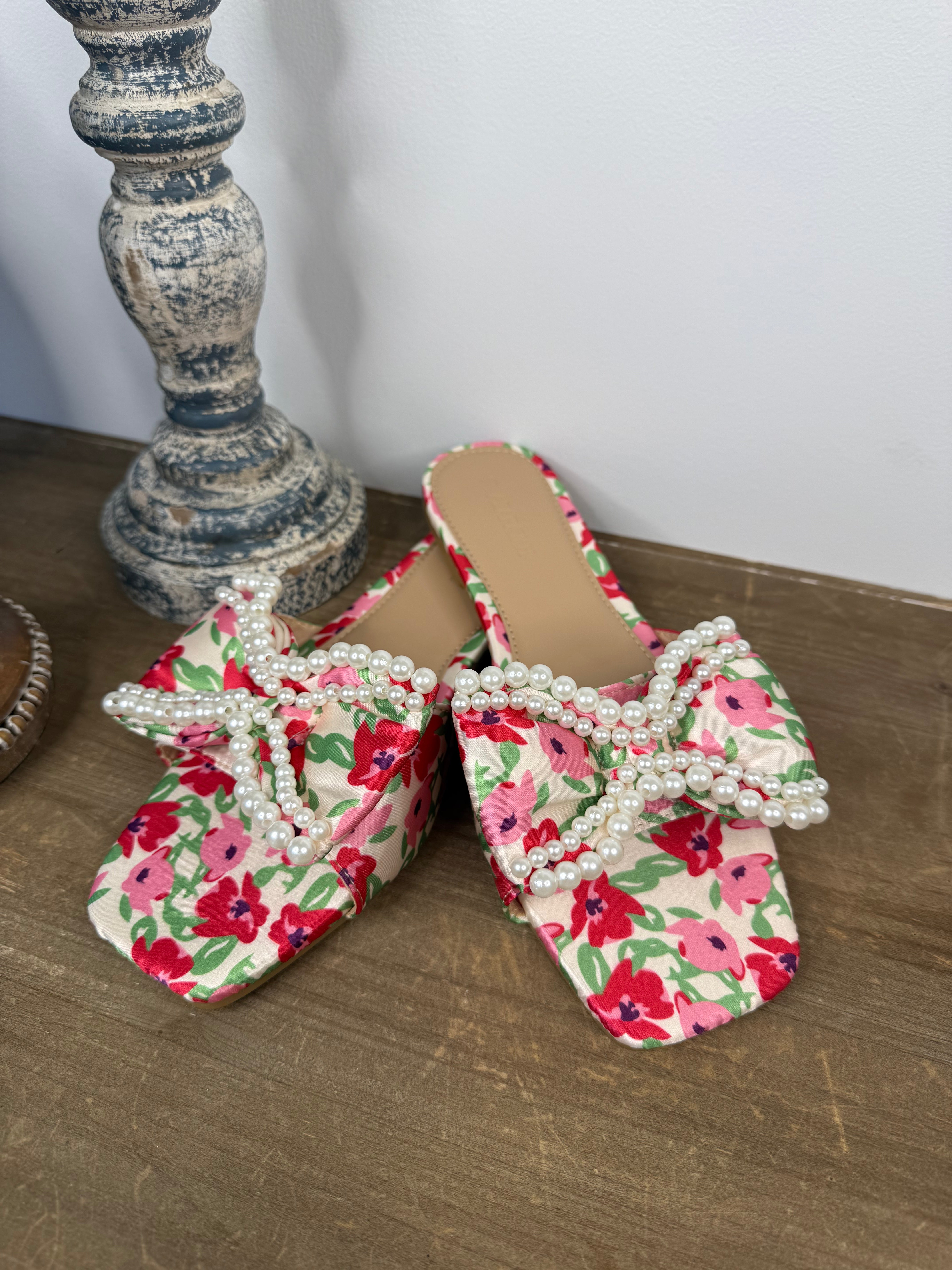 Sierra Red Flower Sandal