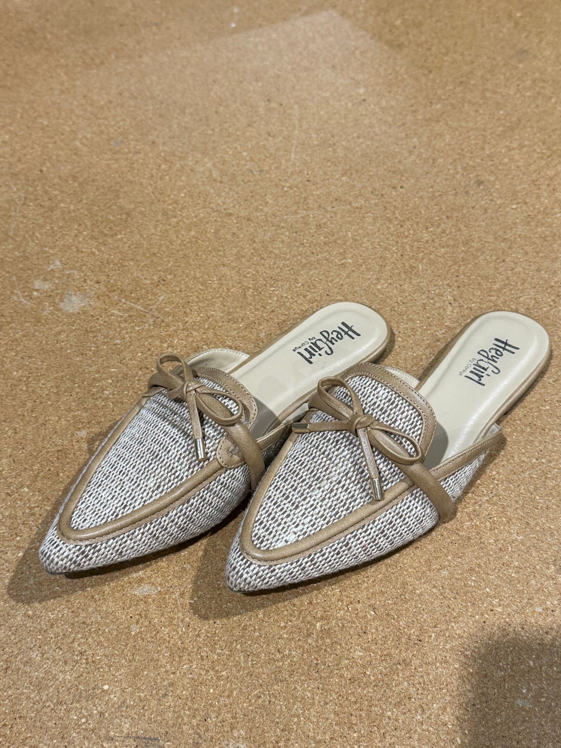 Corkys Tip Included Flat Mules - Caramel Final Sale