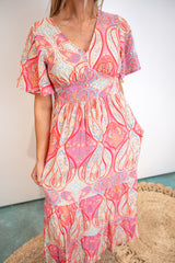 Island Glow Floral Dress