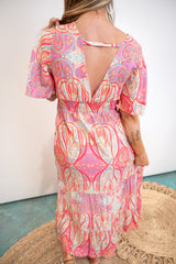 Island Glow Floral Dress