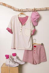 Washed Volume Top - Ivory