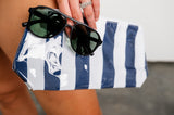 Jetset Stripe Cosmetic Pouch
