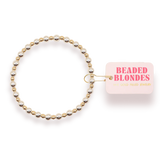 Beaded Blondes Katy Bracelet Silver with Gold - Petite