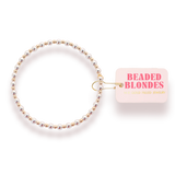 Beaded Blondes Mini Katy Silver with Gold