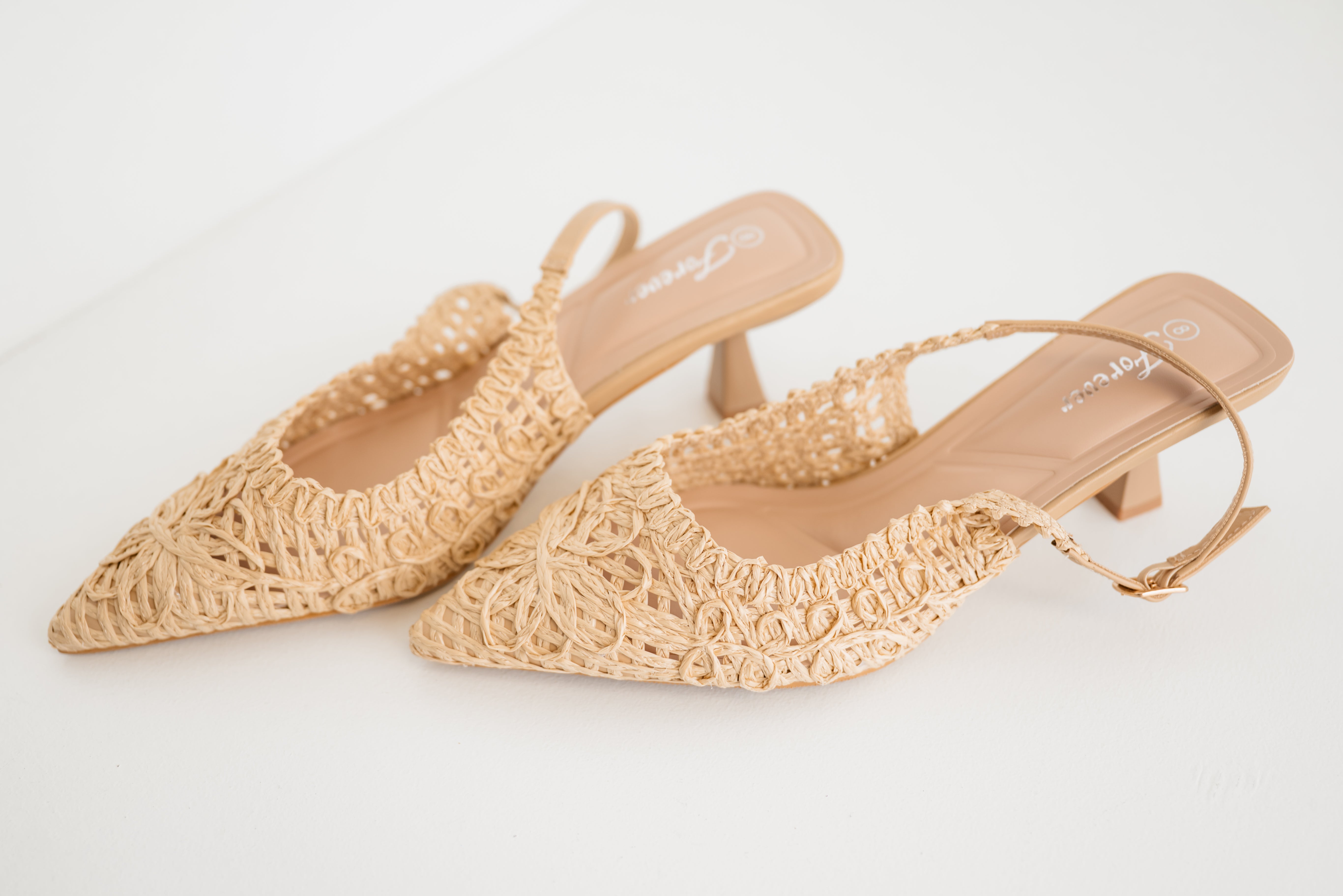 Knitted Woven Heels