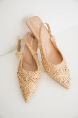 Knitted Woven Heels