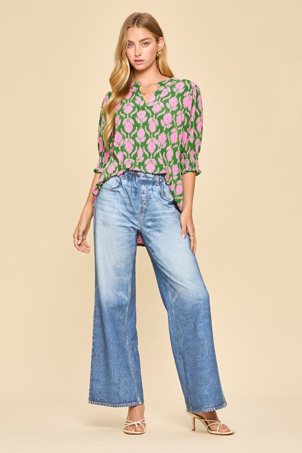 Smocked Garden Blouse