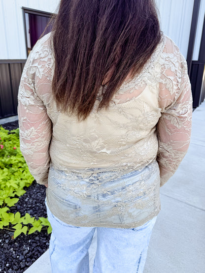 Lace Vintage Layer Shirt