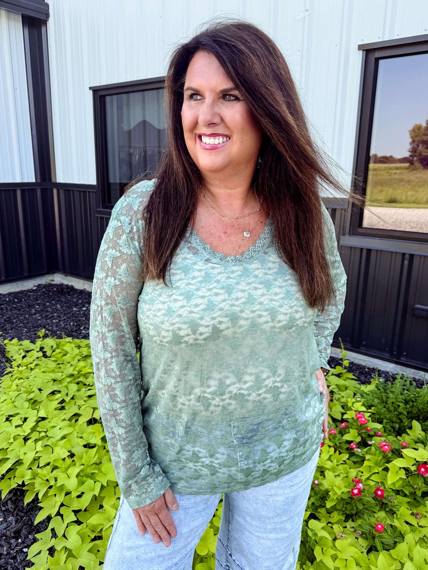 Lace Vintage Layer Shirt