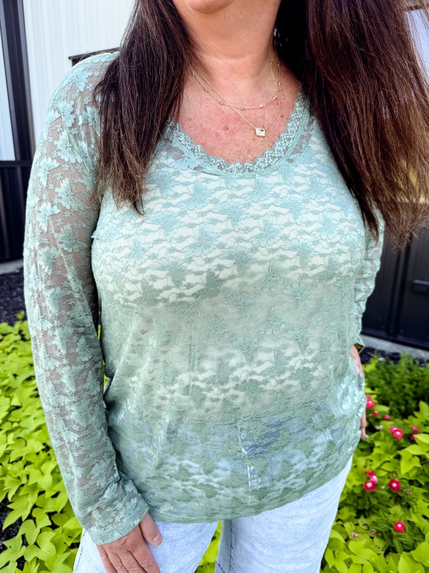 Lace Vintage Layer Shirt