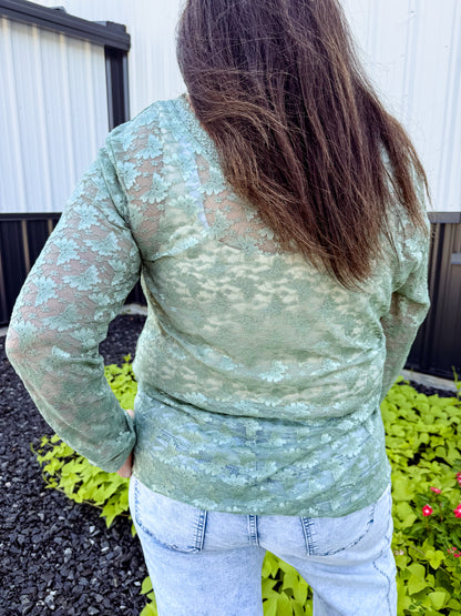 Lace Vintage Layer Shirt