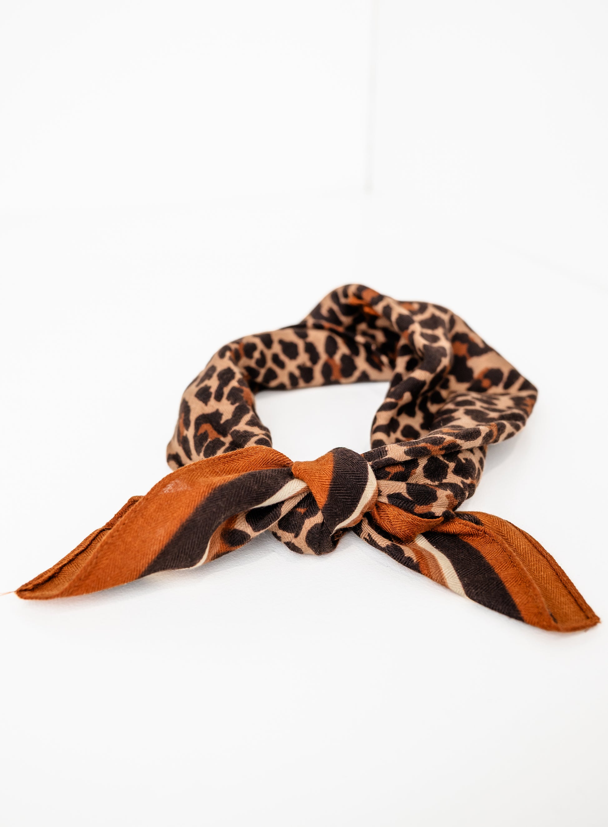 Leopard Neck Tie Scarf