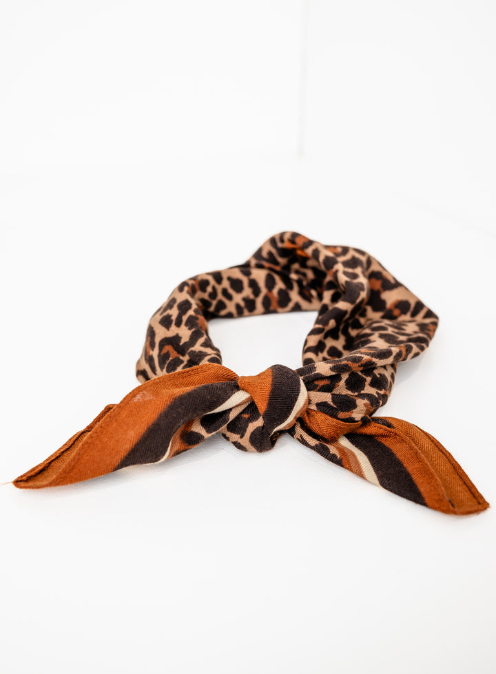 Leopard Neck Tie Scarf