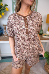Leopard Ribbed Set