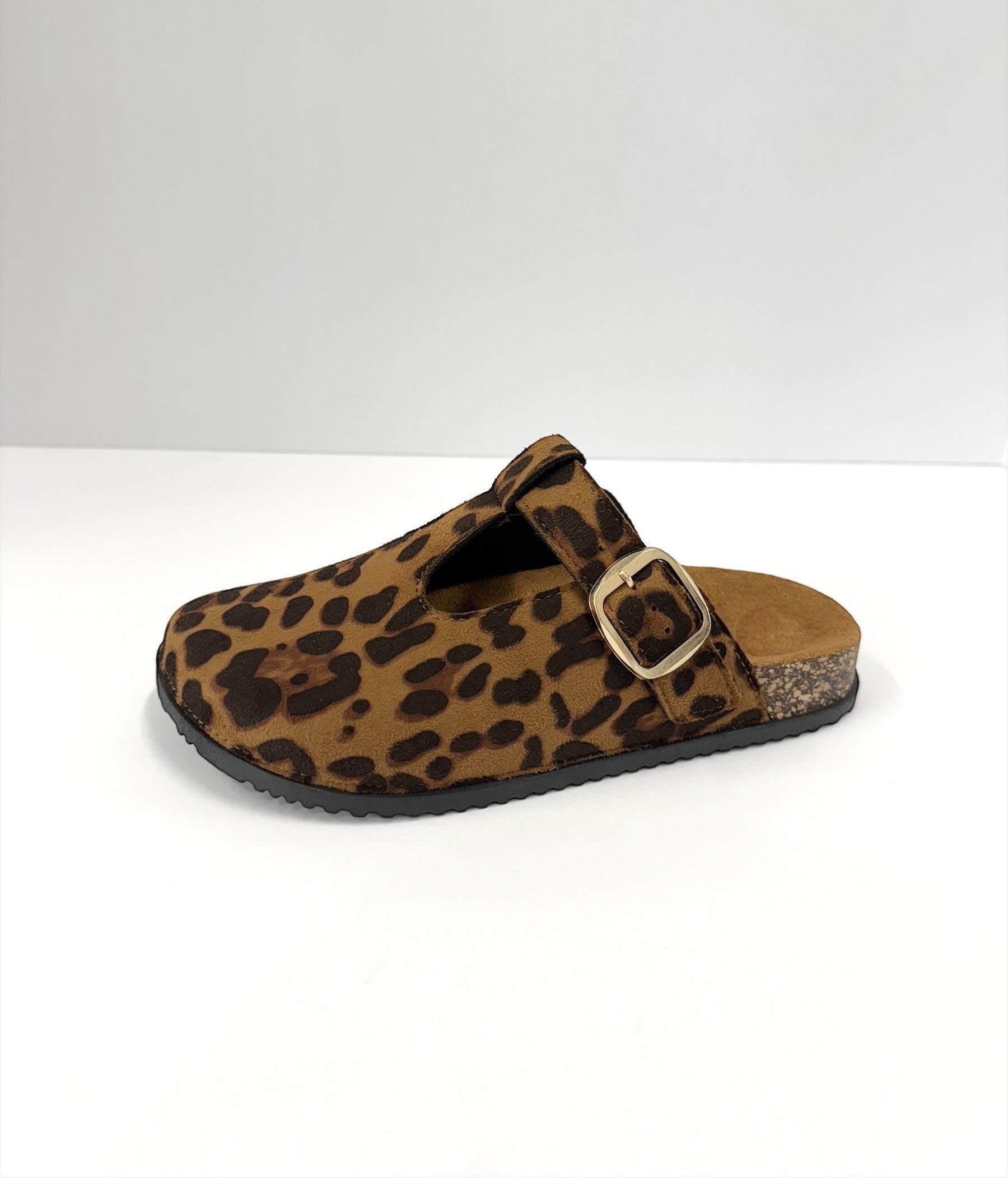Cork Mule Flats - Leopard Final Sale