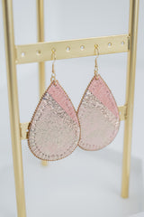 Let's Be Friends Teardrop Earrings - Rose Gold