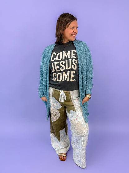 Long Sleeve Popcorn Sweater Cardigan With Pockets | DOORBUSTER
