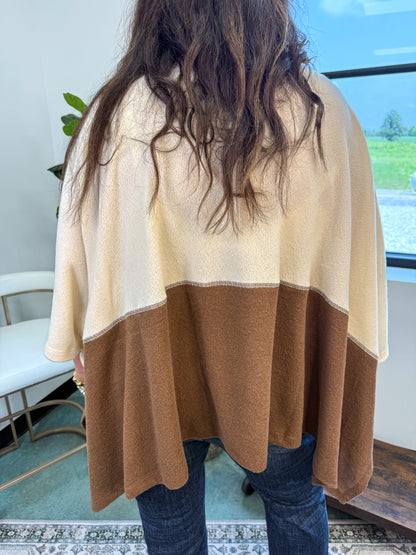 Lucky Shadow Top - Cream Brown
