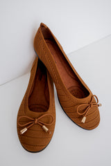 Mendoza Knit Ballet Flats - Tan *Final Sale*