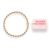 Beaded Blondes Mini Katy Bracelet in Gold with Silver (Extended)