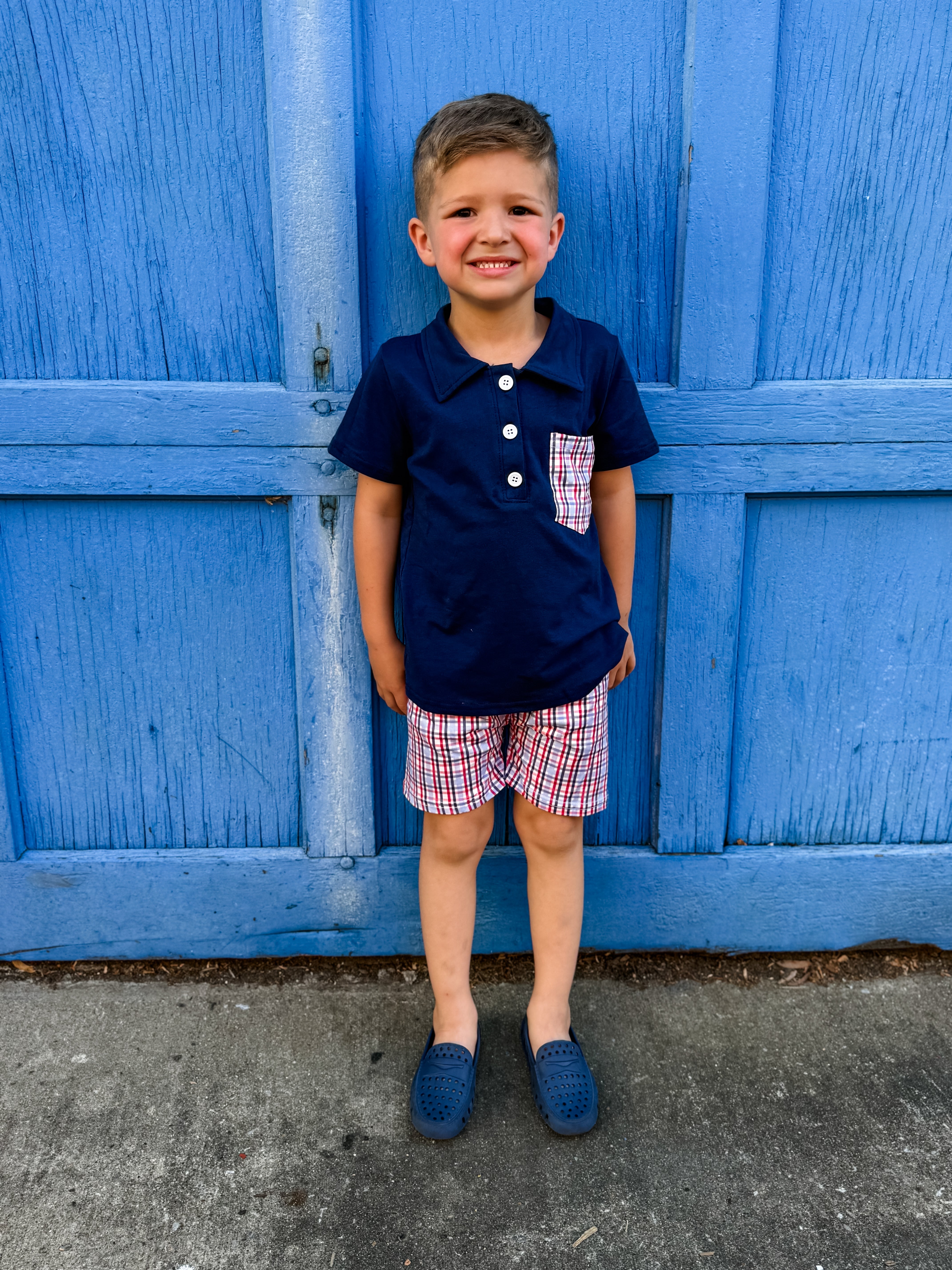 Mini Patriot Plaid Set | FINAL SALE