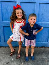 Mini Patriot Plaid Set | FINAL SALE