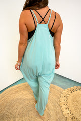 Moonlit Muse Jumpsuit - Turquoise