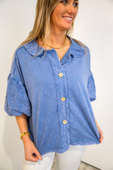 Morning Dew Eyelet Top