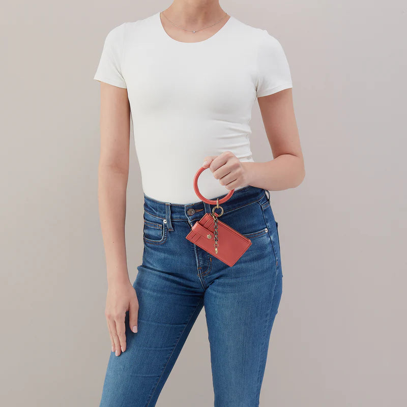 HOBO Ring Credit Card Wristlet - Pink Mirage