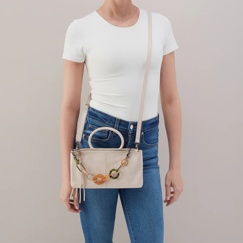 HOBO Sable Crossbody With Charm - Pale Flax