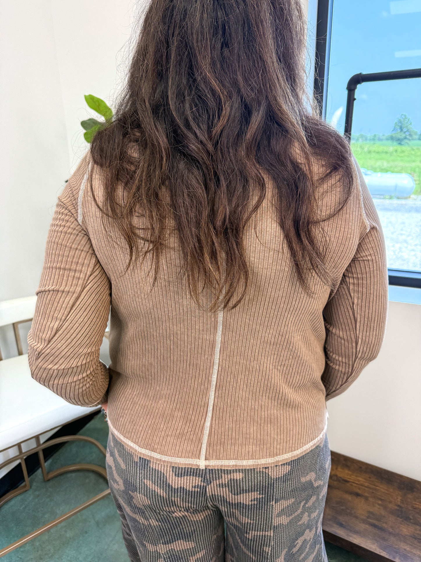 Off Duty Top - Brown